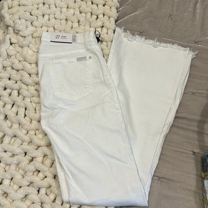 NWT 7 For All Mankind White Jeans
